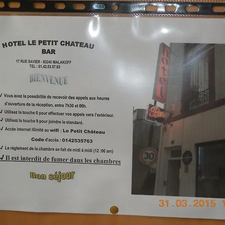 Hotel Le Petit Chateau Proche Parc Des Expositions Porte De Versailles 2*